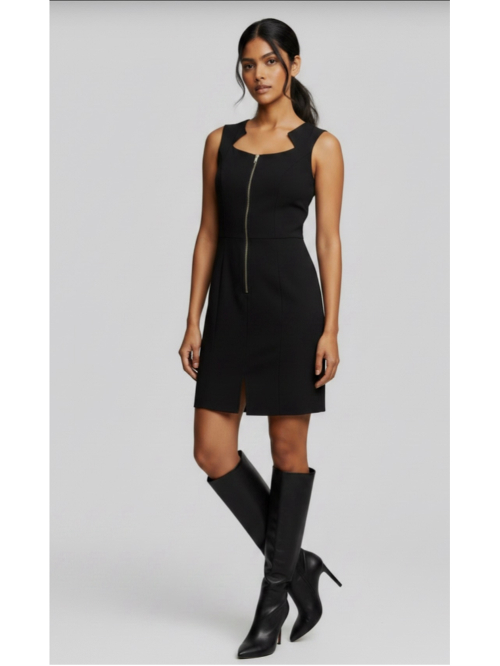 Yigal Azrouel 890 Retail New Black Sheath Mini Dress